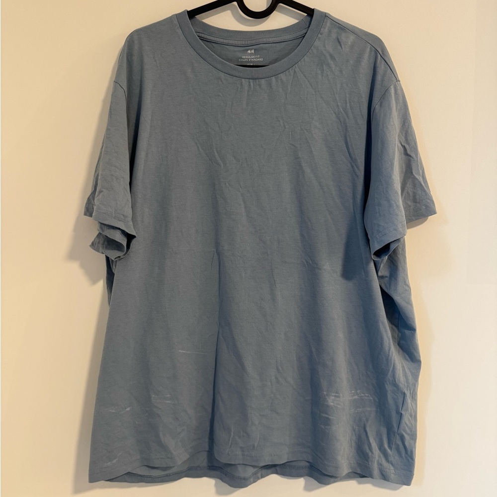 H&M Men's Slate Blue Short Sleeve Tee